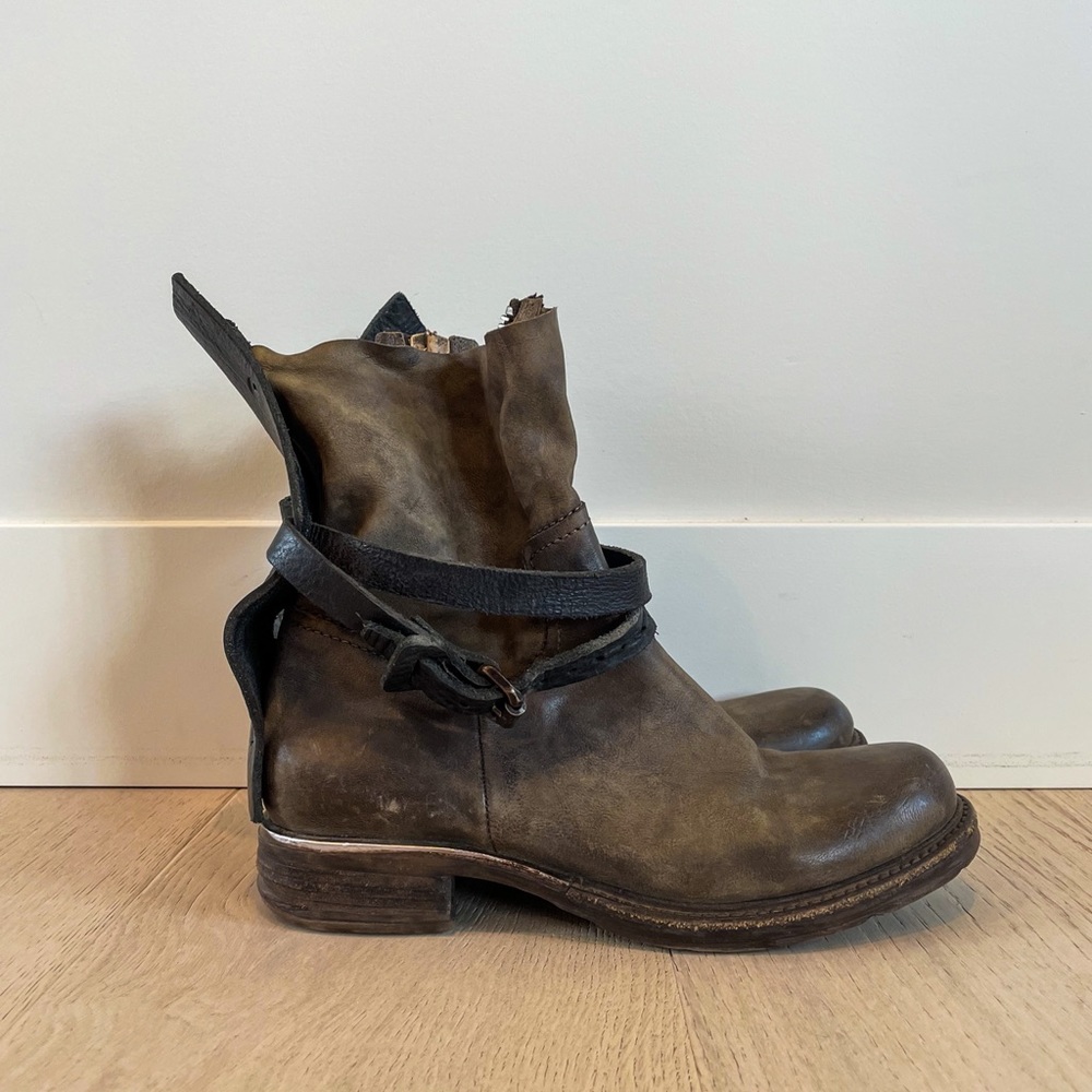AS 98 Brown Leather Boots
